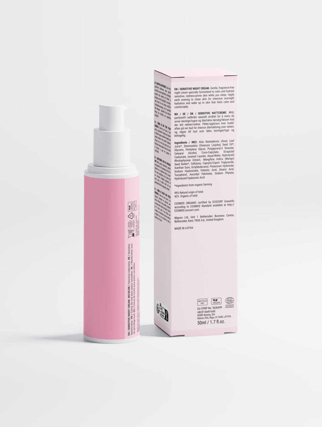 Sensitive Skin Overnight Cream, Fragrance-Free