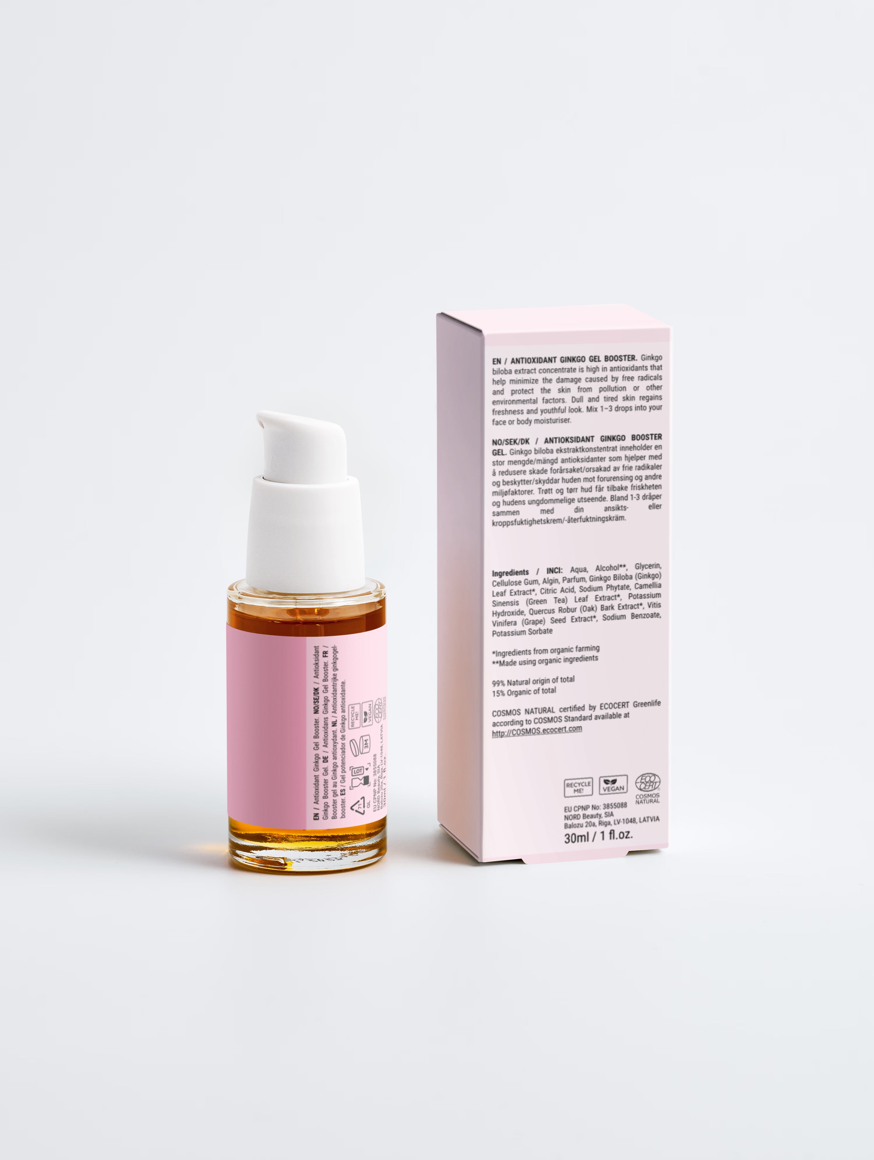 Antioxidant Ginkgo Gel Booster